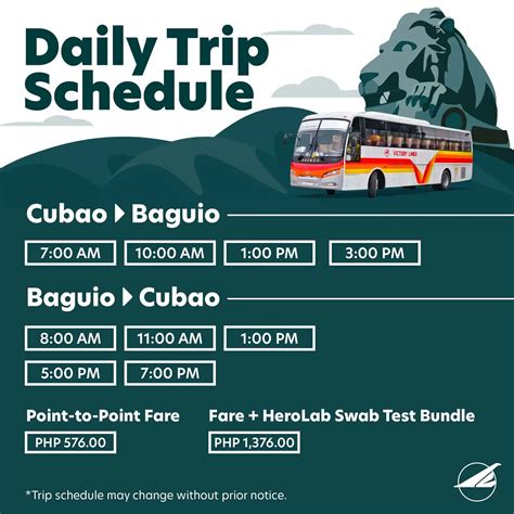 olongapo to baguio fare